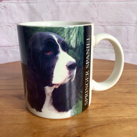 Vintage 1994 Springer Spaniel Ceramic Mug - Picture 1 of 7